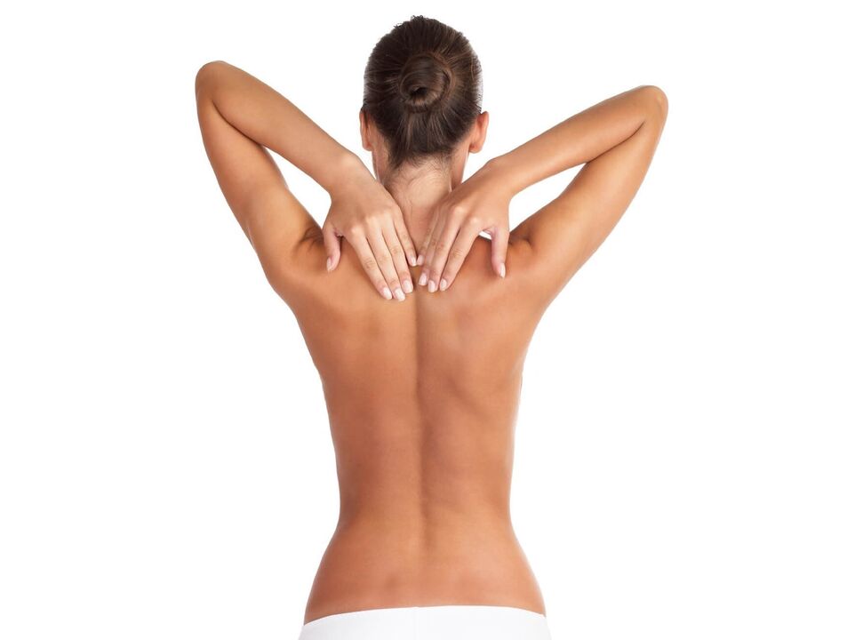 Filles atteintes d'ostéochondrose de la colonne cervicale